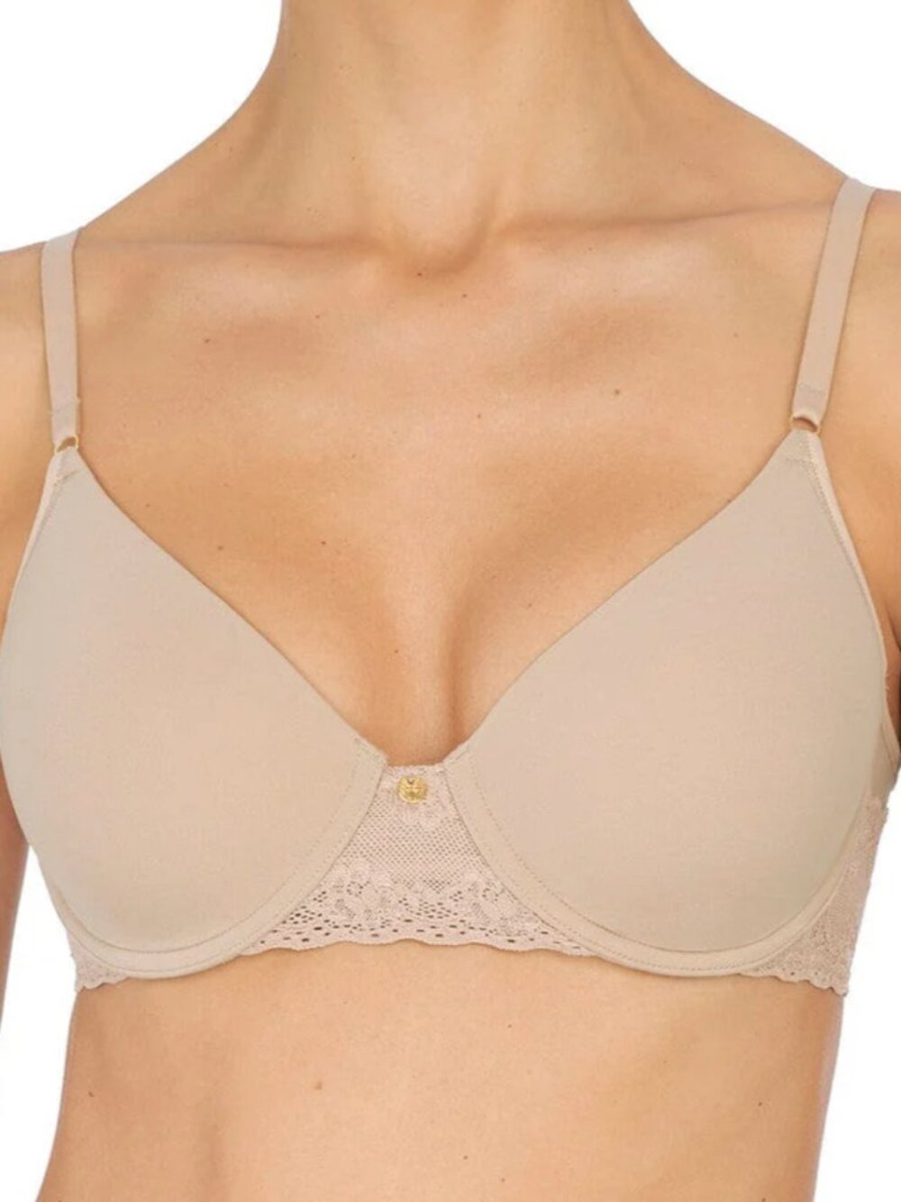 Natori 721154 Bliss Perfection Contour Underwire T-Shirt Bra Beige/Cafe 32DD